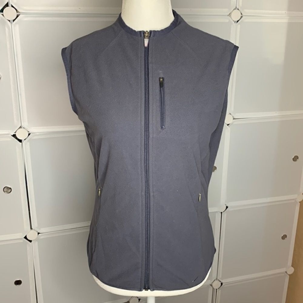 Nike Therma-Fit Gray Full Zip Fleece Vest Size Small